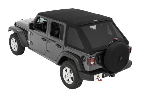 BESTOP Trektop Slantback Soft Top Black Twill JL 4-Door