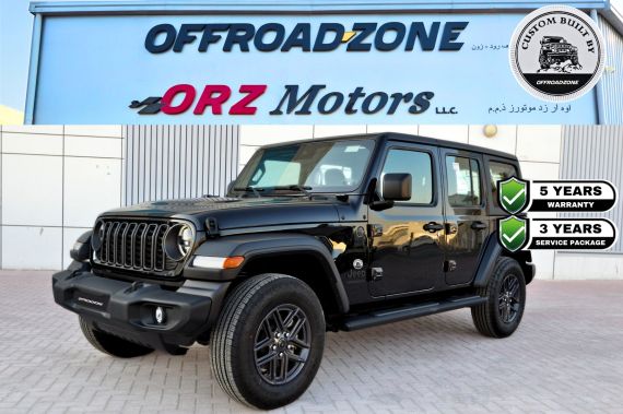 DEALER WARRANTY 5 YEARS & 3 YEARS SERVICE PACKAGE - 2025 JEEP WRANGLER 4DR SPORT - BLACK (STOCK)