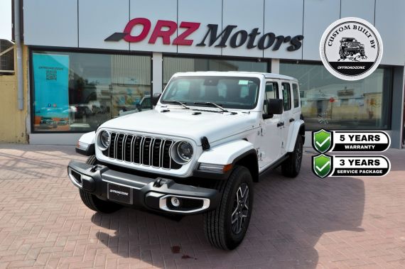 DEALER WARRANTY 5 YEARS & 3 YEARS SERVICE PACKAGE - 2025 JEEP WRANGLER 4DR SAHARA WHITE (NEW)
