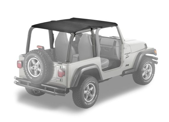 Bestop STRAPLESS EXTENDED SAFARI STYLE BIKINI® TOP JEEP TJ