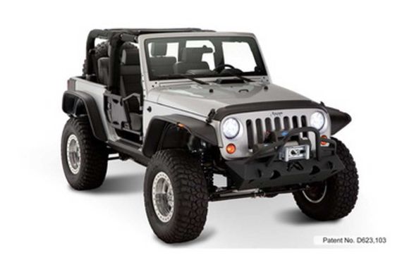 Bushwacker Flat Style Fender Flares JK 2 Door