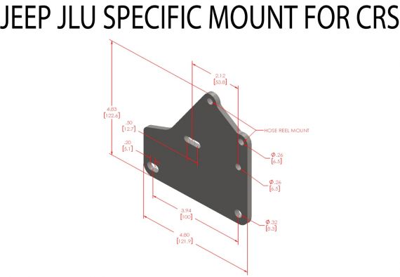APEX CRS JLU ROLL CAGE MOUNTING BRACKET