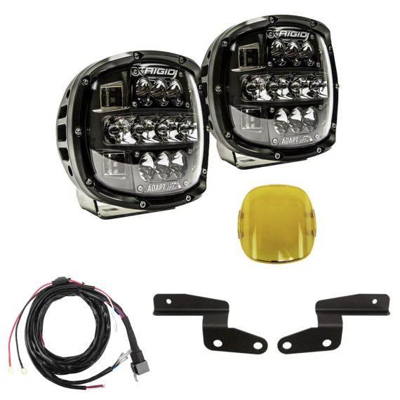 RIGID Adapt 6" Led Lights with Bracket and Wiring Harness