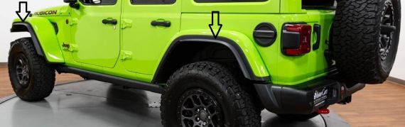 MOPAR Xtreme Recon Fender Flare Extensions Set Jeep JL