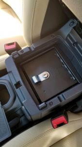 TUFFY CENTER CONSOLE SECURITY SAFE FOR JEEP JL JT 