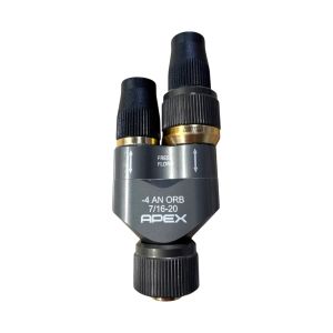 APEX Quick Connect "Y" with 3/8 Swivel Barb