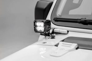 ZROADZ Lower A-Pillar Light Mount Kit with 3" LED Lights Jeep JL/JT