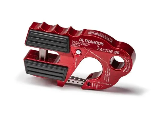 FACTOR 55 Ultra Hook 16000 lbs Cap RED