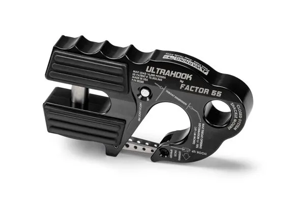 FACTOR 55 Ultra Hook 16000 lbs Cap BLACK