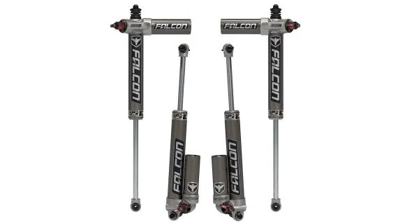 Falcon SP2 3.3 Fast Adjust Piggyback Shock Kit (3–4.5” Lift) JK 2-Door