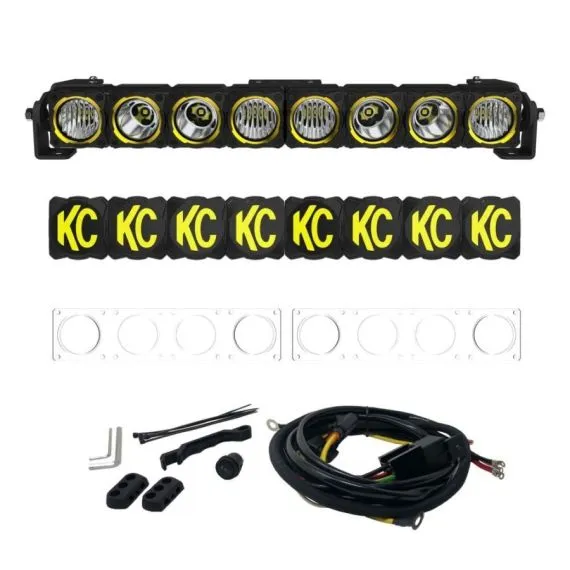 شريط إضاءة LED من طراز KC HILITE FLEX ERA - 20 بوصة - المجموعة الكاملة، رقم المنتج 0292