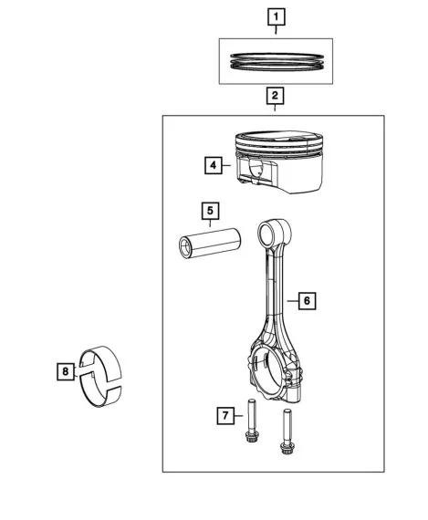 Mopar 5184112AF Connecting Rod Bearing