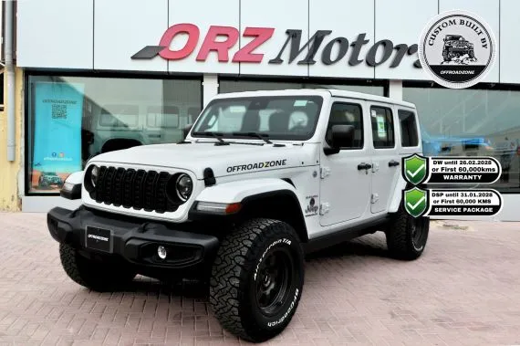 3 YRS DEALER WTY & SP | 2024 JEEP WRANGLER 4DR SAHARA WHITE | USED