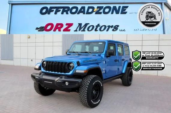 DEALER 3 YRS WTY & 3 YRS SP | 2024 JEEP WRANGLER 4DR SAHARA HYDRO BLUE (2.0L) | USED