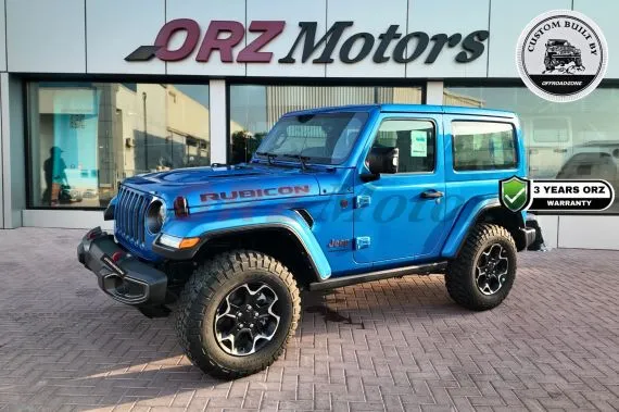 3 ГОДА ГАРАНТИИ ORZ | JEEP WRANGLER 2023 ГОДА, 2-ДВЕРНЫЙ, ВЕРСИЯ RUBICON (3,6 л) — ЦВЕТ «HYDRO BLUE» | НОВЫЙ