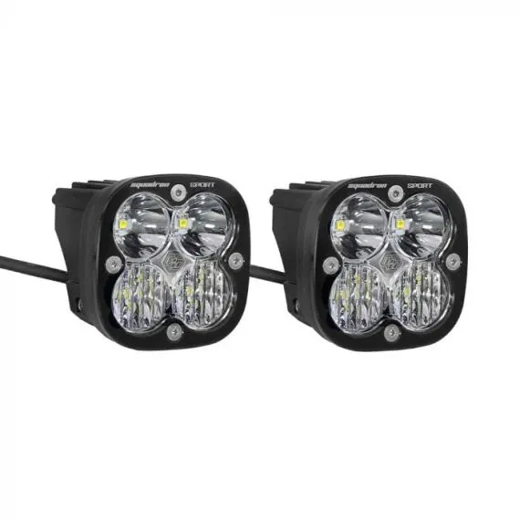 زوج مصابيح LED إضافية سوداء من Baja Squadron Sport زوج مصابيح LED إضافية سوداء SKU 55-7803
