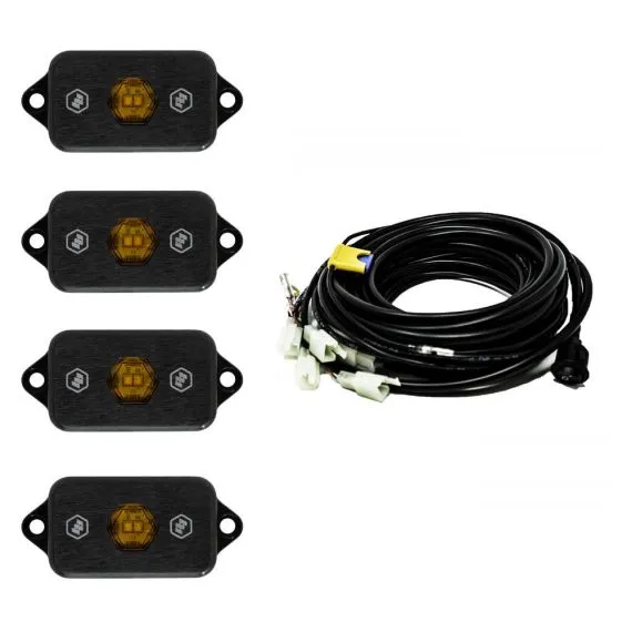 Baja Designs LED Rock Light Kit, Universal Amber