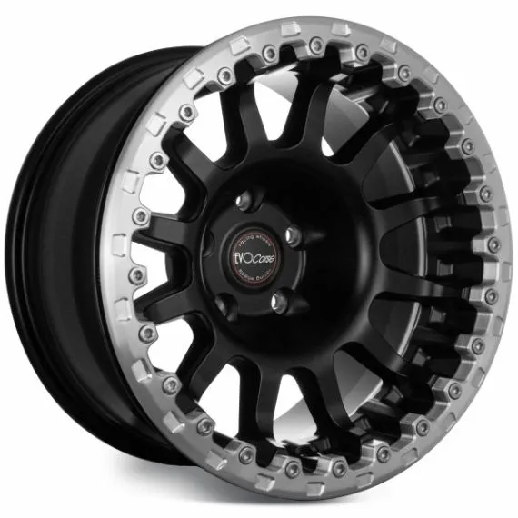 EVO CORSE Atlas Beadlock Matt Black JK,JL,JT Set of 5