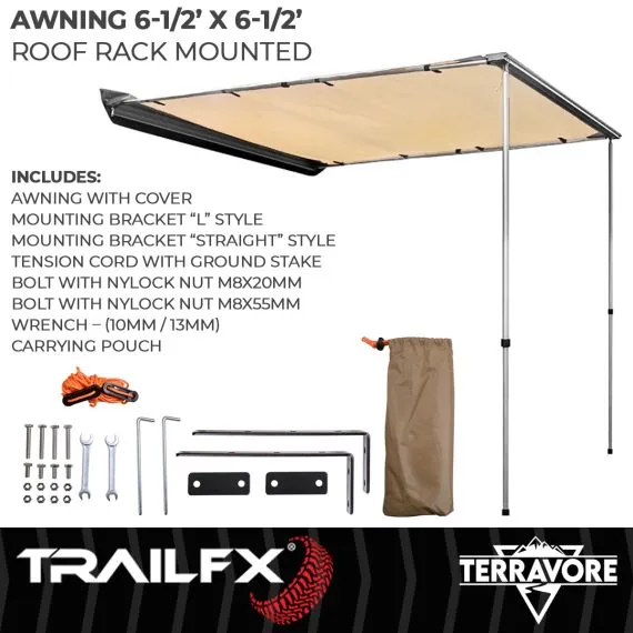 Terravore Awning 6.5 ft x 6.5 ft