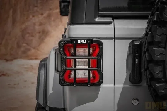 OMU JL RUBICON: Genesis Series Aluminum Tail Light Cover - Pair SKU GLC-JW1-21335