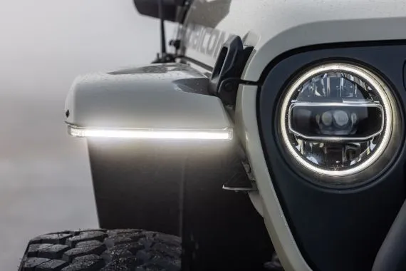 American Adventure Lab High-Line Fender Brace w/Daytime Running Lights JL Rubicon/ JT Mojave