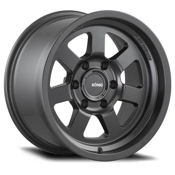 KONIG HYPERTRAIL HT2 MATTE BLACK 17x9 -12 SET of 5