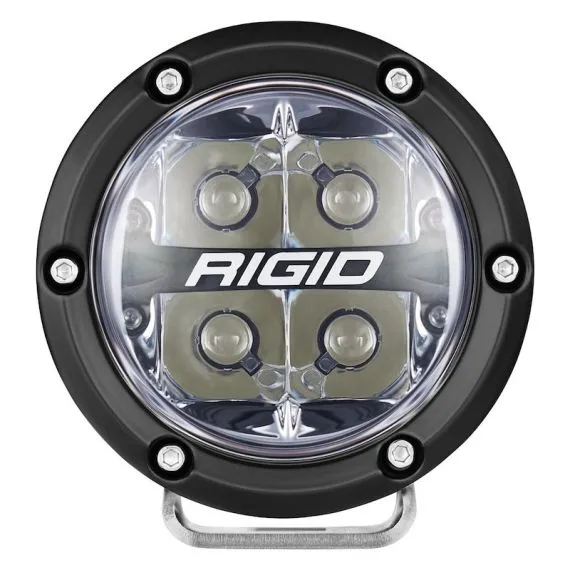 Rigid 360 Series 4 Inch LED Round Fog Light SPOT with RGBW Backlight