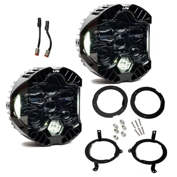 Baja Designs DOT LP6 LED Headlight Kit - JL/JT 2018-2026; NOTE w/LED Headlights - White