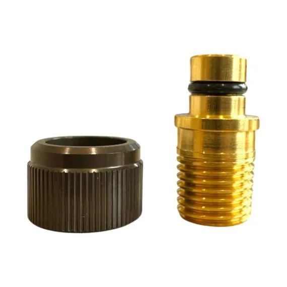 APEX 3/8 Swivel to 1/4 NPT w/ Cover Nut MALE
