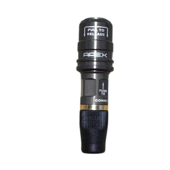 APEX High Flow Push-On Chuck - 3/8 O.D. Hose (Dual Flow)