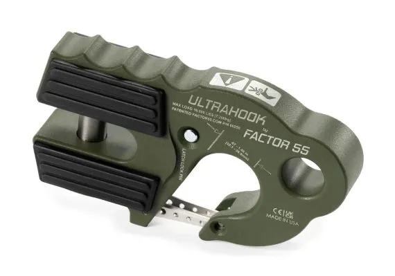FACTOR 55 Ultra Hook 16000 lbs Cap GREEN