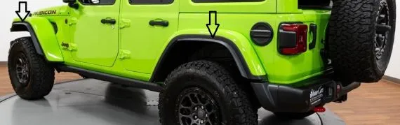MOPAR Xtreme Recon Fender Flare Extensions Set Jeep JL SKU 6853665