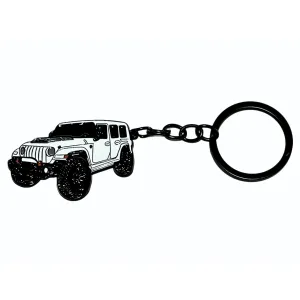 ORZ JEEP KEYCHAIN - WHITE SKU JKC-WHITE