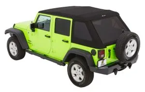 BESTOP GLIDE™ SLANTBACK SOFT TOP Black Twil JK 4-Door 