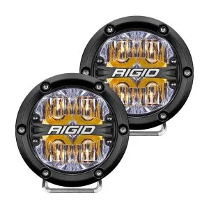 Rigid 360-SERIES 4" LED OE OFF-ROAD FOG LIGHT AMBER BACKLIGHT SKU 36118