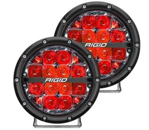 Rigid 360 Series 6 Inch LED Sport Beam Red Backlight   