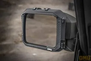 OMU FORD BRONCO: Genesis Series Aluminum Mirror Rain Shield Frame Pair