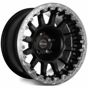 EVO CORSE Atlas Beadlock Matt Black JK,JL,JT Set of 5 SKU FULL KIT - SE546013B041