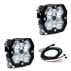 Baja Designs Squadron 2.0 Pro Black LED Light Pod Pair Driving/Combo SKU 49-7803-2