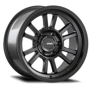 KONIG HYPERTRAIL HT1 MATTE BLACK 17x9 -12 SKU KONIG-20935