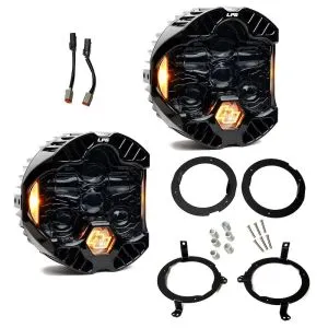 Baja Designs DOT LP6 LED Headlight Kit - JL/JT 2018-2026; NOTE w/LED Headlights - Amber SKU 44-8303