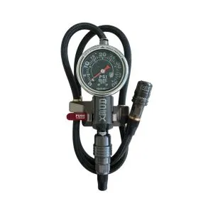 APEX Precision Tire Inflator (PTI) AIR GAUGE 90 PSI with Push on Chuck