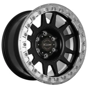 EVO CORSE Dakar Forged Beadlock Matt Black JK,JL,JT Set of 5 SKU FULL KIT - SE5430110041