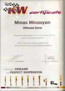 KW Certificate